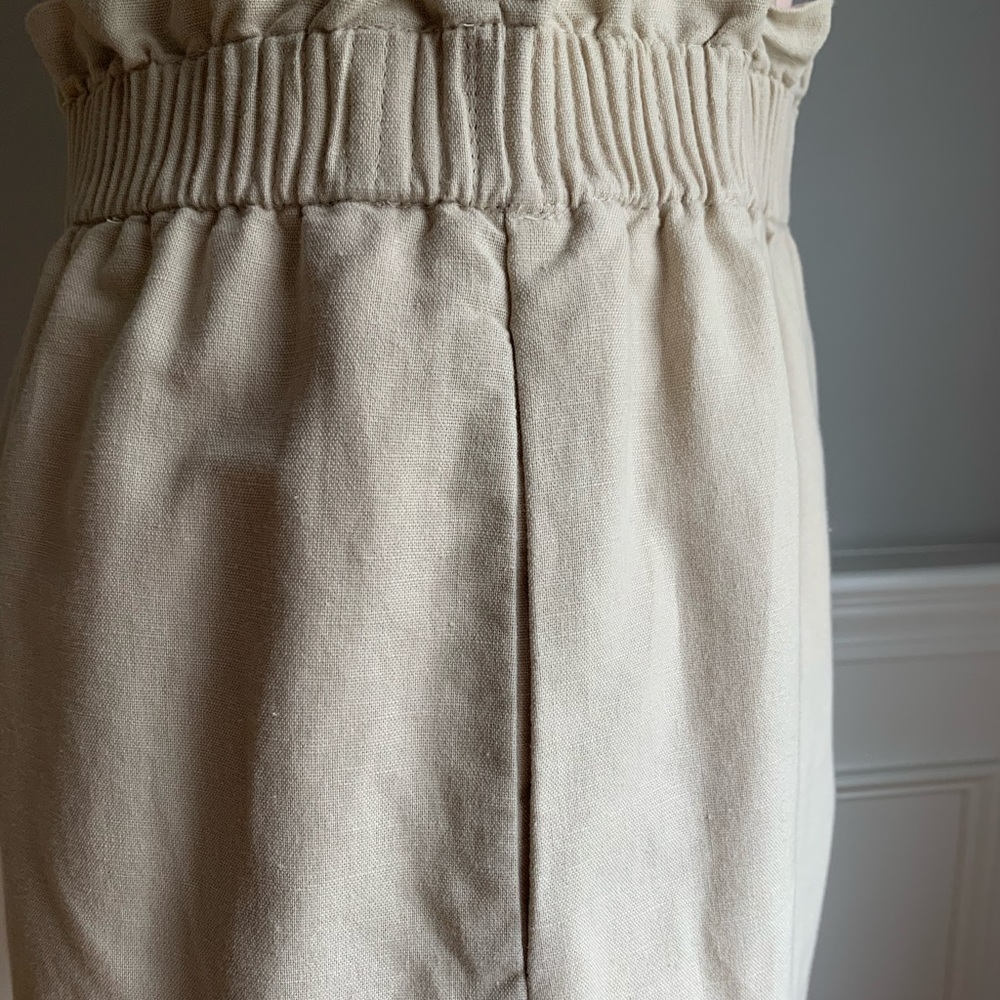 J. Crew Tan City Mini Linen Elastic Waist Skirt - Picture 3 of 10